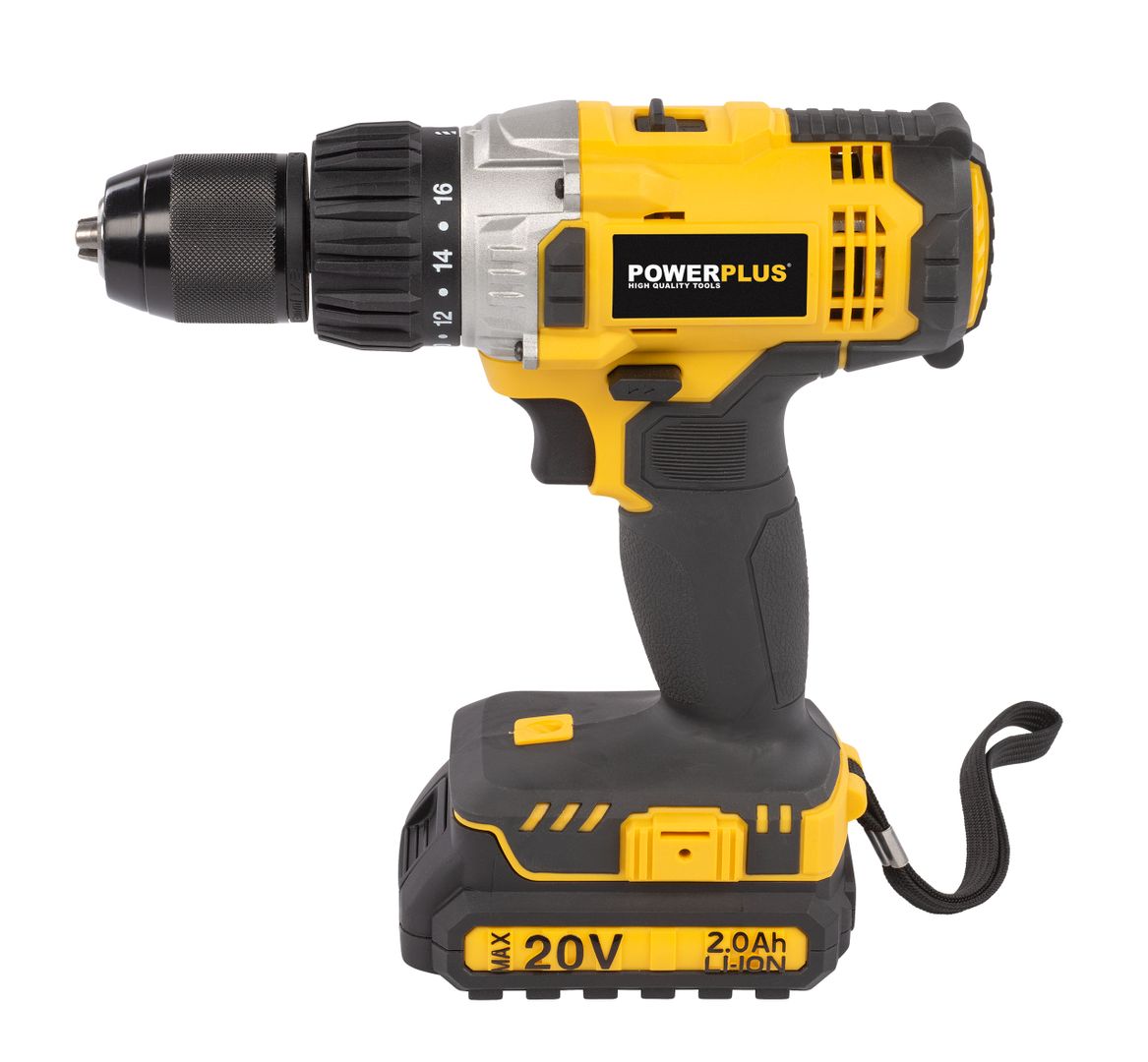 POWX00445 Taladro/atornillador de impacto 20v li-ion 2 bat