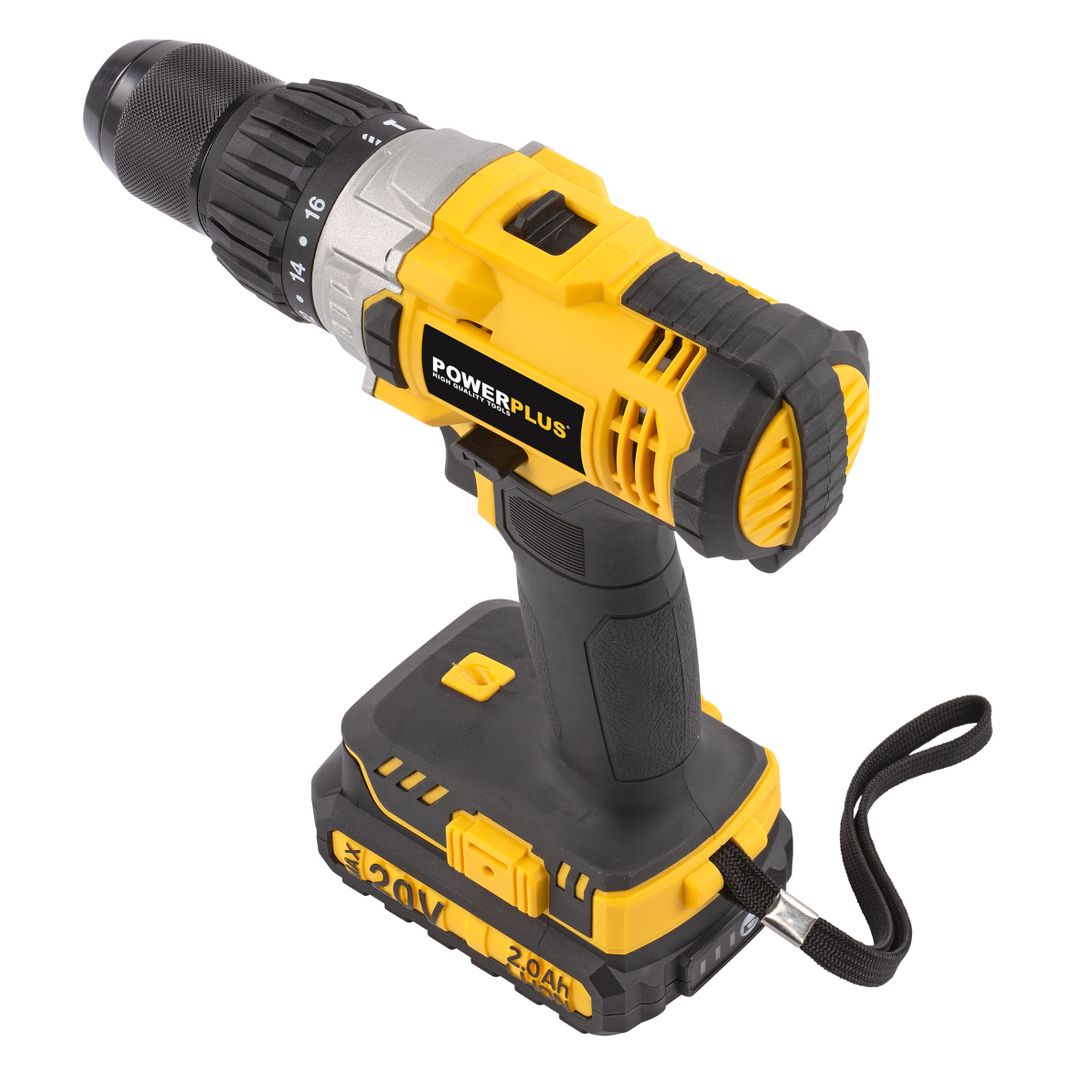 POWX00445 Taladro/atornillador de impacto 20v li-ion 2 bat