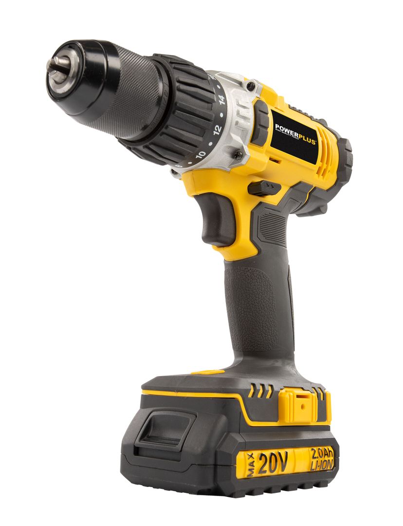 POWX00445 Taladro/atornillador de impacto 20v li-ion 2 bat