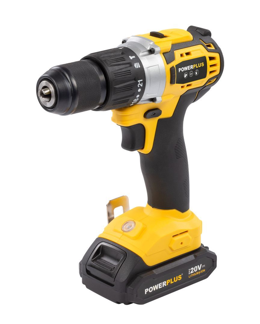 POWX00512 Destornillador - taladradora de impacto sin cepillos 20V 60Nm  - incl. 2 baterías 20V 2.0Ah y cargador