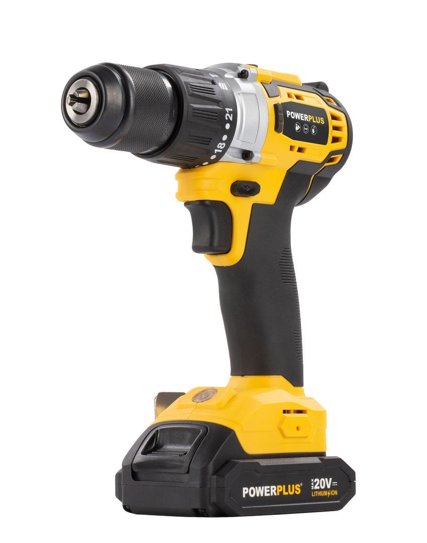 POWX00512 Destornillador - taladradora de impacto sin cepillos 20V 60Nm  - incl. 2 baterías 20V 2.0Ah y cargador