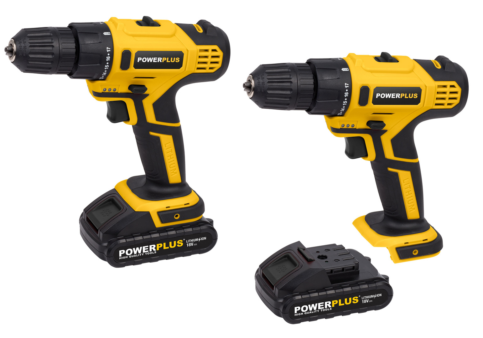 POWX0069LI Taladro atornillador 18V - incl. 2 baterías 18V 1.5Ah y cargador