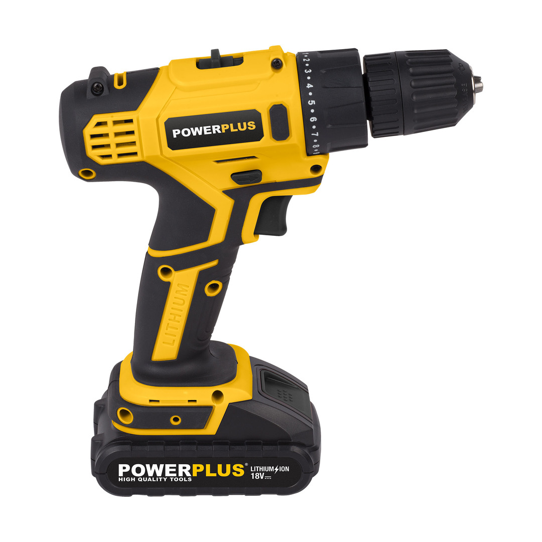 POWX0069LI Taladro atornillador 18V - incl. 2 baterías 18V 1.5Ah y cargador