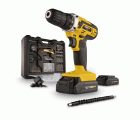 POWX00830 Taladro atornillador 20V - incl. 2 baterías 20V 1,3Ah y cargador - 134 acc.
