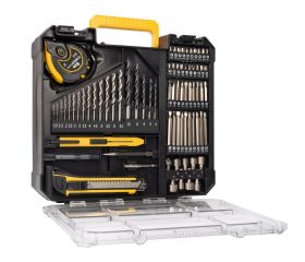 POWX00850 Destornillador - taladradora de impacto sin cepillos 20V 60Nm - incl. 2 baterías 20V 2.0Ah y cargador - 78 acc.