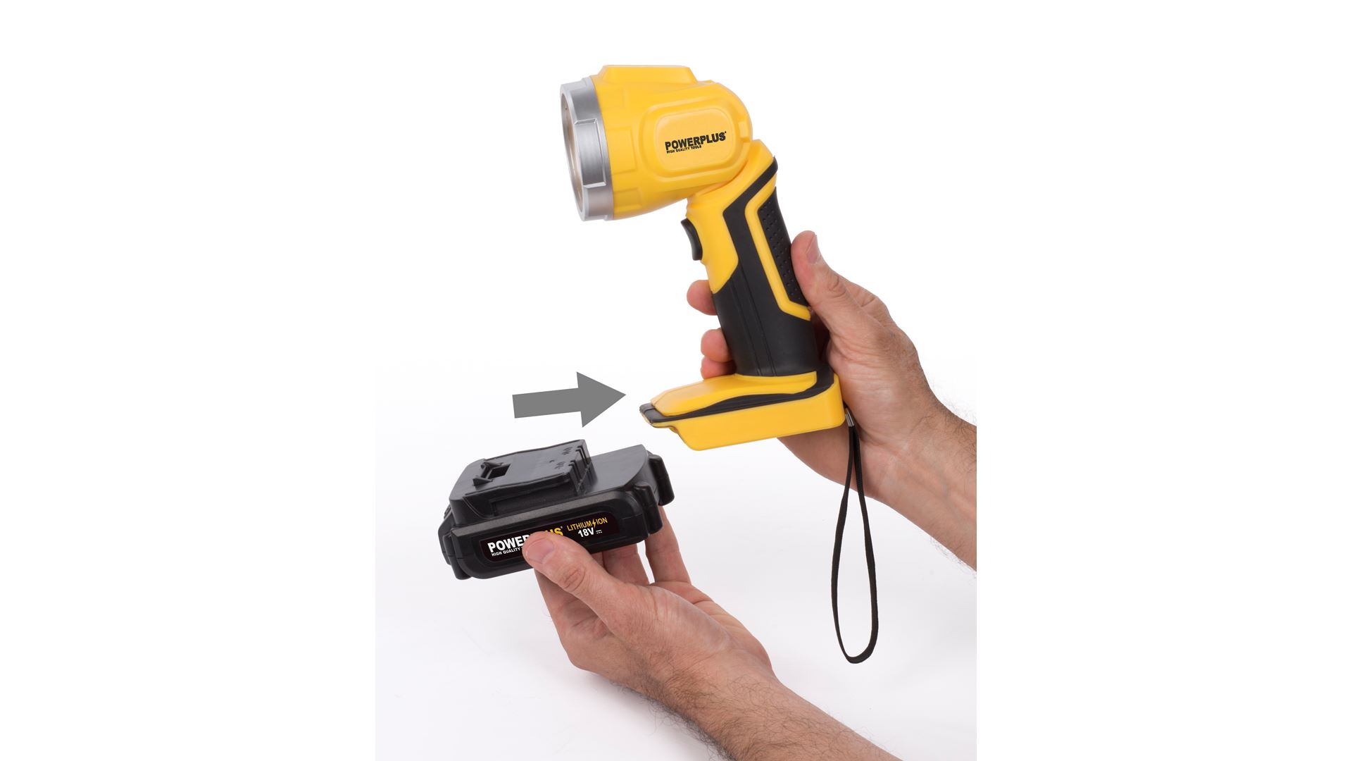 POWX0090LI LES lámpara 18V - incl. batería 18 V 1.5Ah y cargador