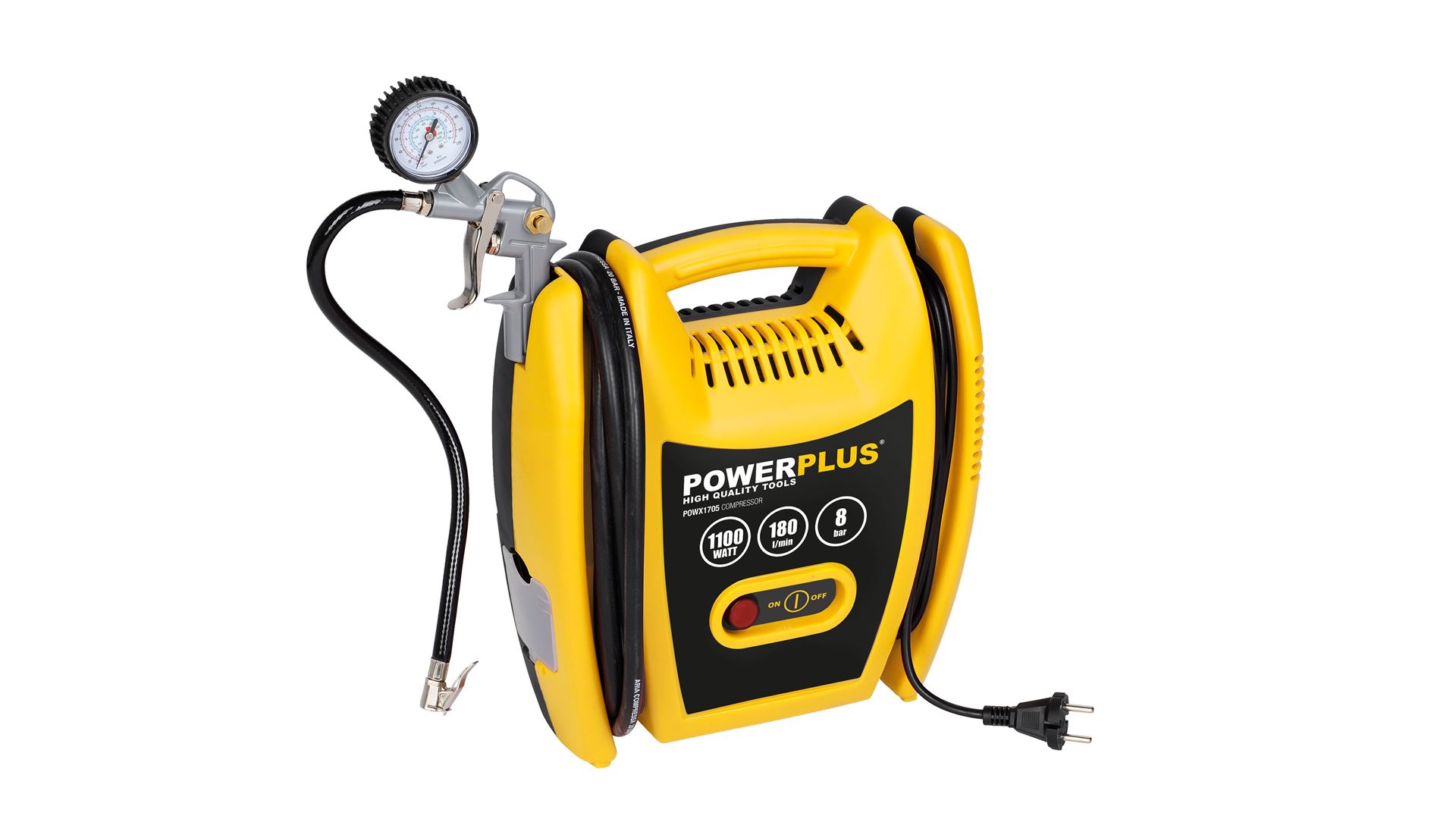 POWX1705 Compresor oil free 1100W - 3 acc.
