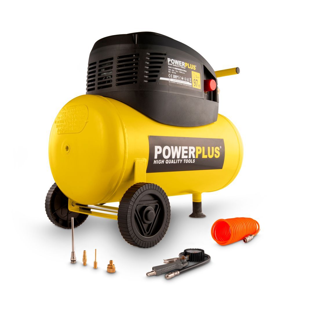 POWX1730 Compresor 1100W 24L sin aceite