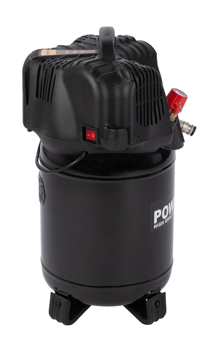 POWX1731 Compresor 1100W 24L +6pcs sin aceite 1,5hp