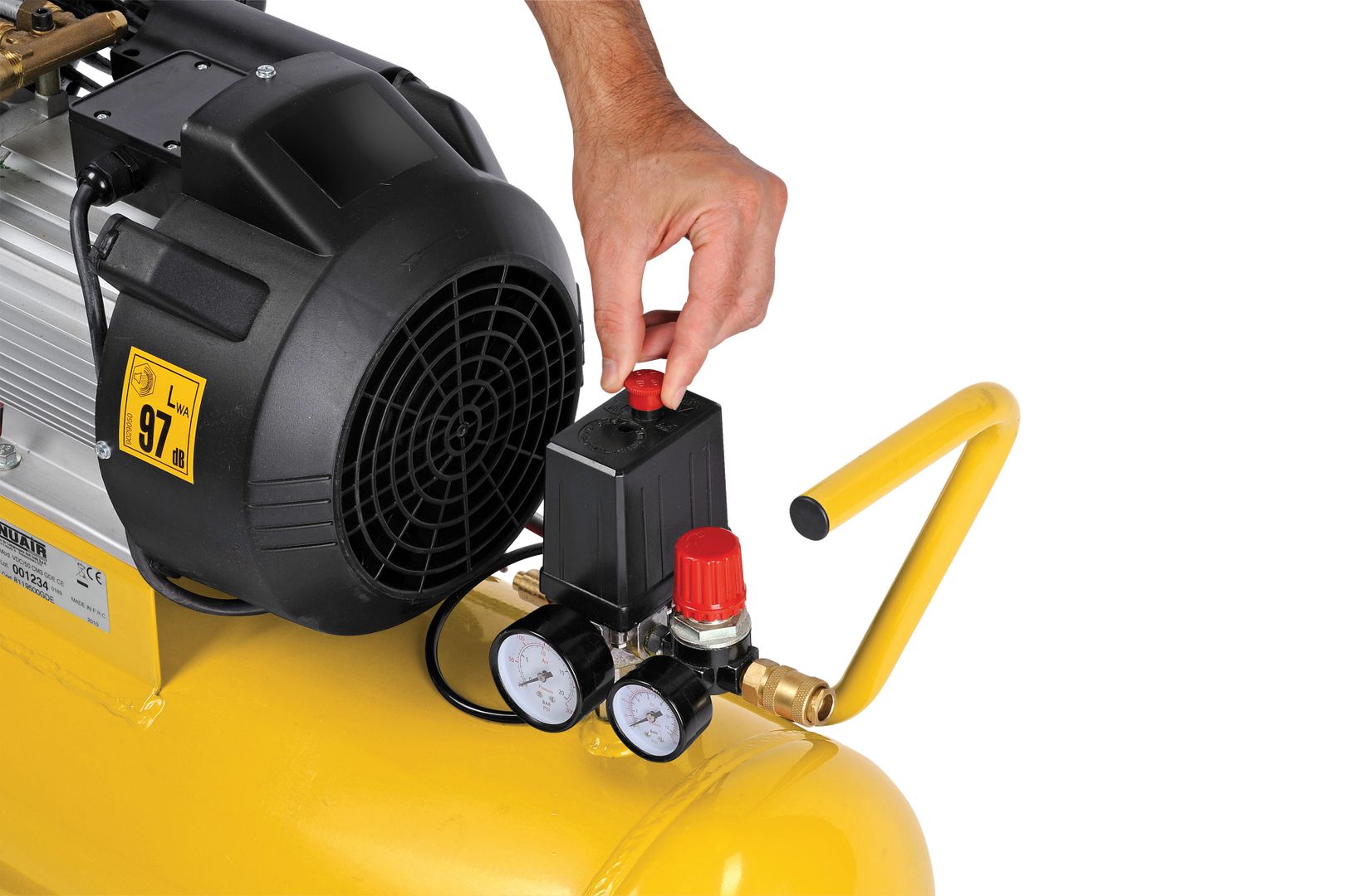 POWX1770 Compresor lubricado 2200W - 50L