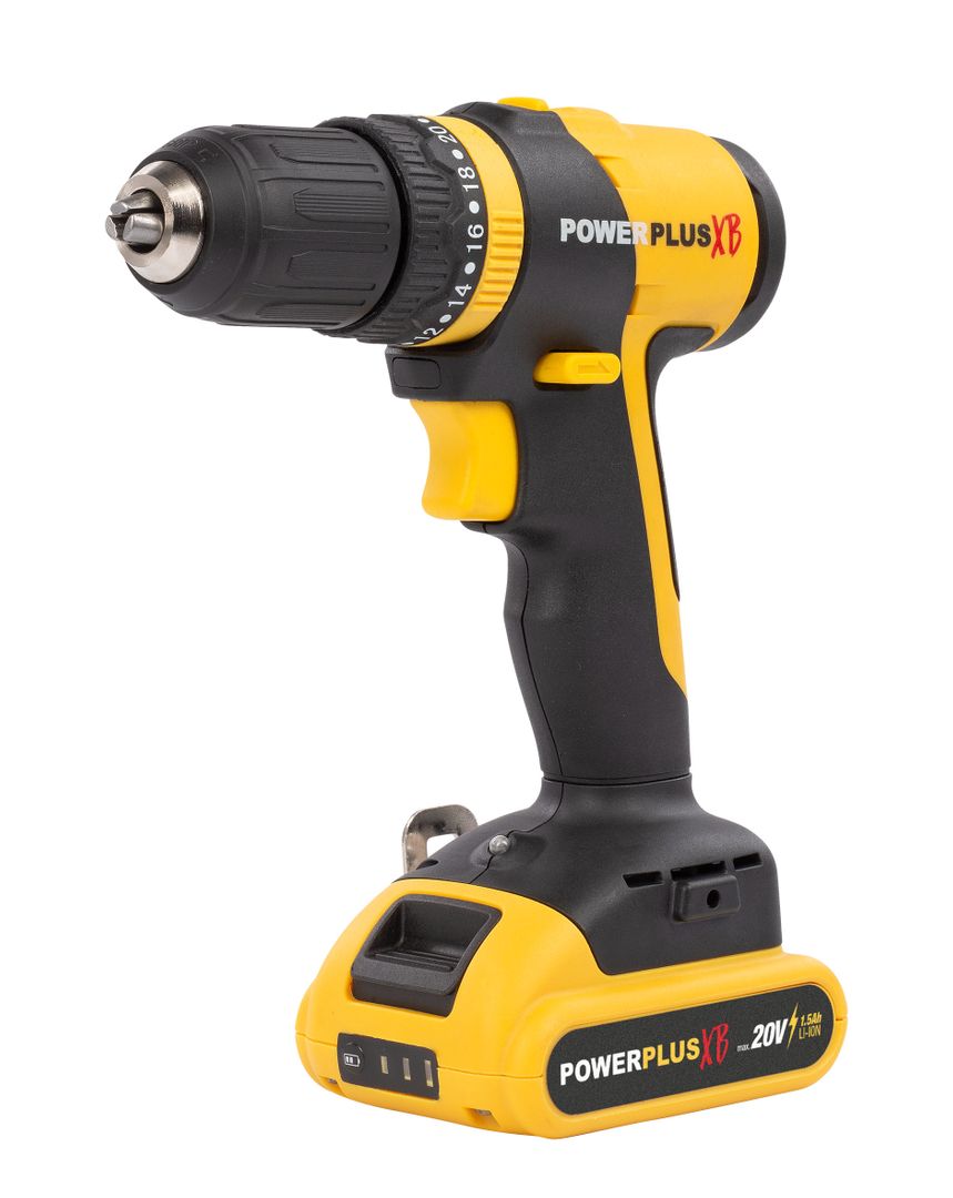 POWXB10070 Destornillador - taladradora de impacto sin cepillos 20V 30Nm - incl. 2 baterías 20V 1.5Ah y cargador- 362 acc.