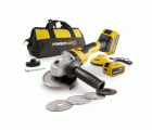 POWXB20030 Amoladora angular sin cepillos 20V Ø 115mm - incl. 2 baterías 20V 4.0Ah y cargador - 5 acc.