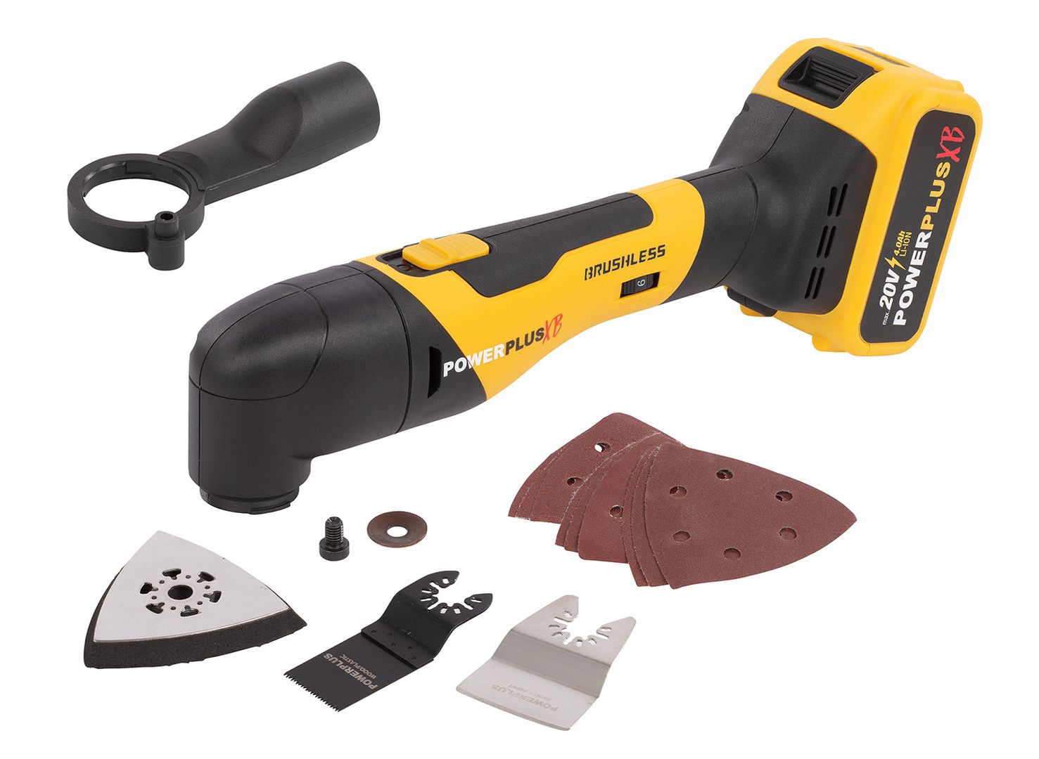 POWXBBOX10 Juego de herramientas eléctricas para el hogar 2 artículos - incl. batería 20V 4.0Ah y cargador