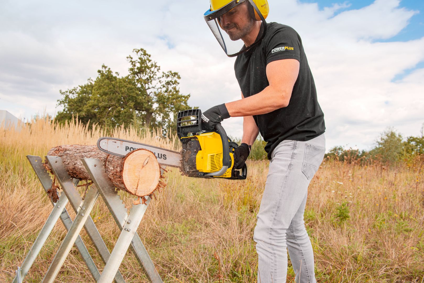 POWXG10211 Motosierra 37.2cc 400mm - 1 acc.