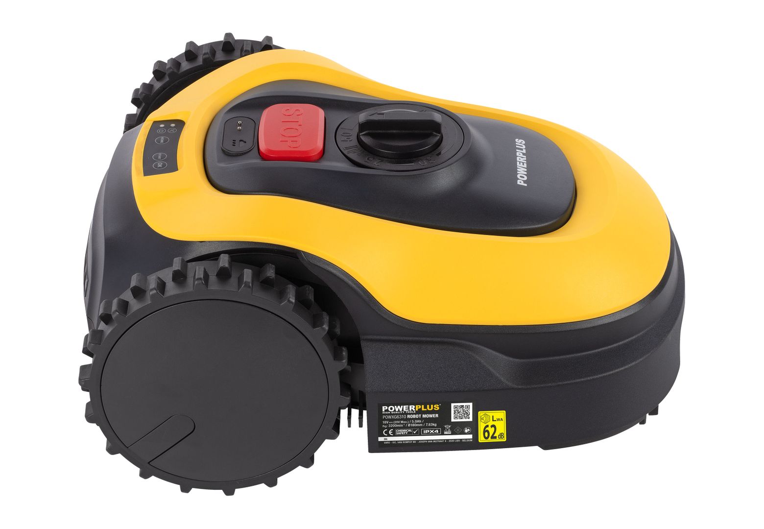 POWXG6310 Robot cortacésped sin cepillos 18V 5.0Ah - hasta 1000m² - funciona con aplicación