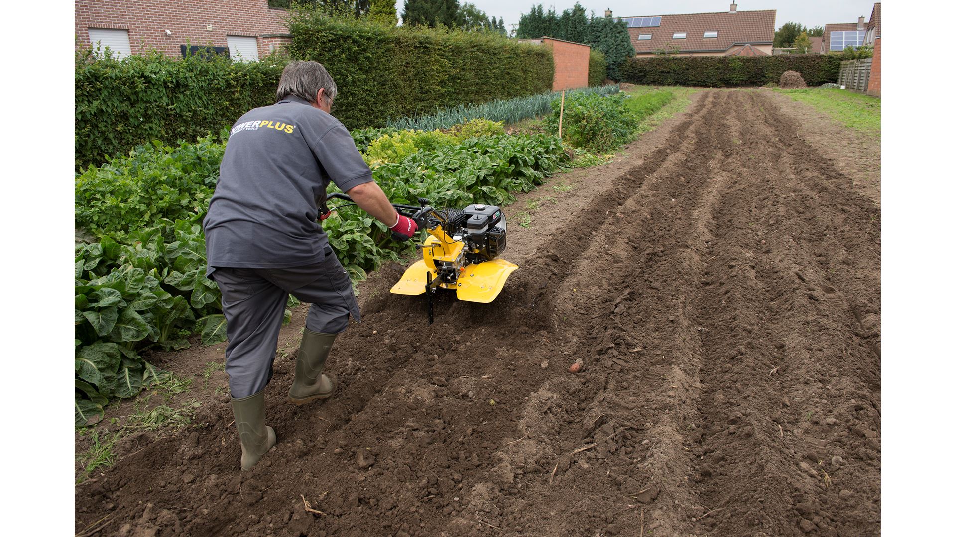 POWXG7217 Motocultor 208cc + arado