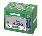 CABEZA MÚLTIPLE PLANA SPAX T-STAR PLUS T20 ROSCA PARCIAL WIROX 200 UD.