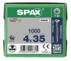 CABEZA MÚLTIPLE PLANA SPAX T-STAR PLUS T20 ROSCA PARCIAL WIROX 1000 UD.