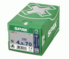CABEZA MÚLTIPLE PLANA SPAX T-STAR PLUS T20 ROSCA PARCIAL WIROX 100 UD.