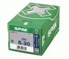 CABEZA MÚLTIPLE PLANA SPAX T-STAR PLUS T20 ROSCA PARCIAL WIROX 500 UD.