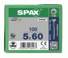 CABEZA MÚLTIPLE PLANA SPAX T-STAR PLUS T20 ROSCA PARCIAL WIROX 100 UD.