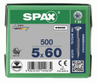 CABEZA MÚLTIPLE PLANA SPAX T-STAR PLUS T20 ROSCA PARCIAL WIROX 500 UD.