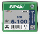 CABEZA MÚLTIPLE PLANA SPAX T-STAR PLUS T20 ROSCA PARCIAL WIROX 100 UD.