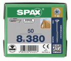CABEZA MÚLTIPLE PLANA SPAX T-STAR PLUS T40 ROSCA PARCIAL WIROX 50 UD.