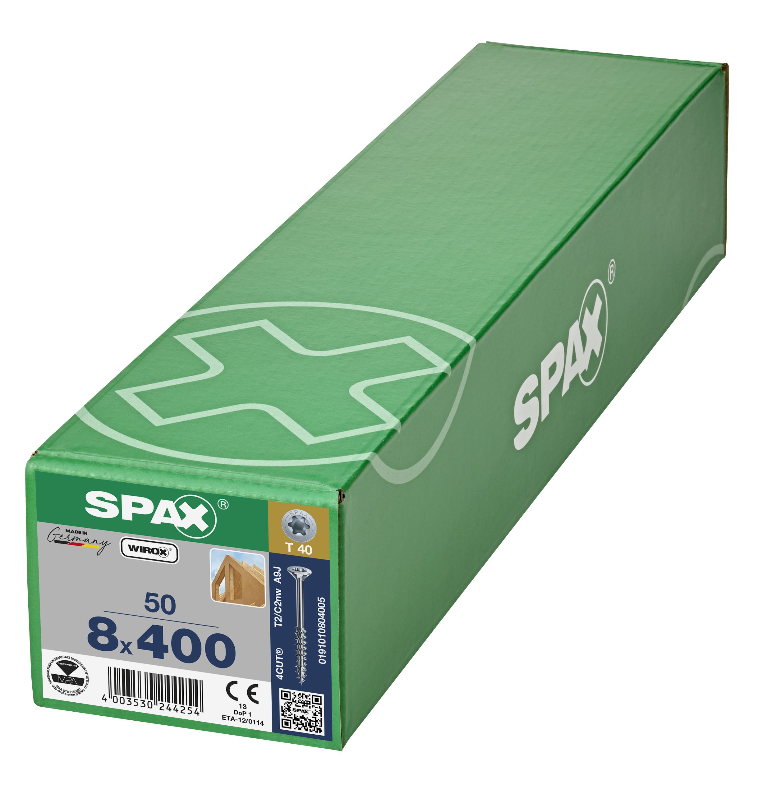 CABEZA MÚLTIPLE PLANA SPAX NERVIOS DE FRENADO T-STAR PLUS T40 ROSCA PARCIAL WIROX 50 UD.
