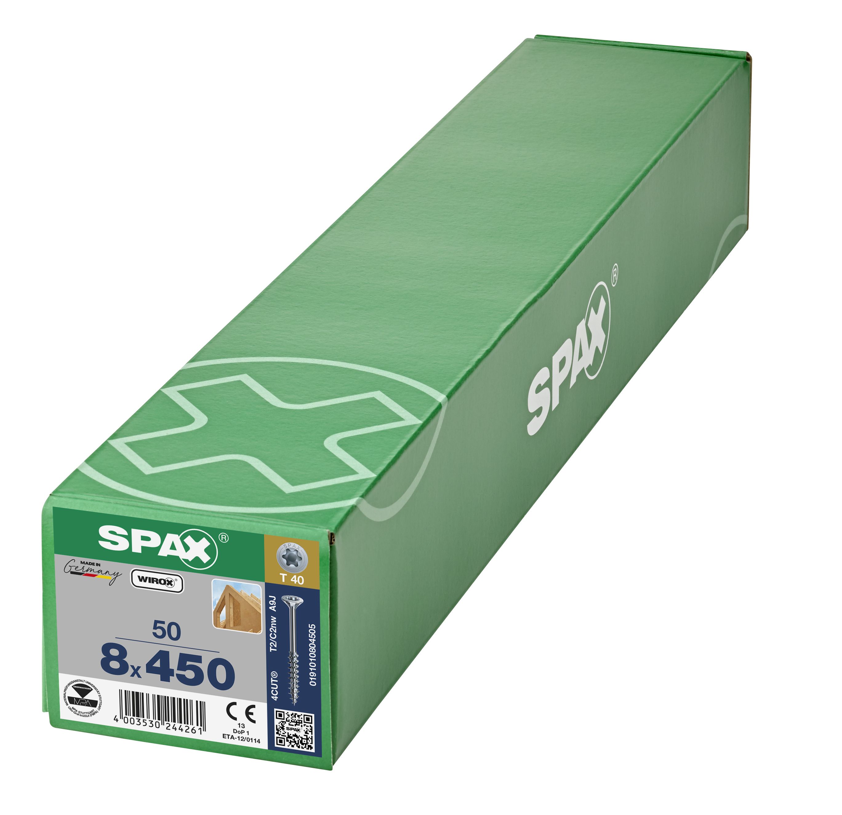 CABEZA MÚLTIPLE PLANA SPAX NERVIOS DE FRENADO T-STAR PLUS T40 ROSCA PARCIAL WIROX 50 UD.