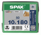 CABEZA MÚLTIPLE PLANA SPAX T-STAR PLUS T50 ROSCA PARCIAL WIROX 50 UD.