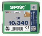 CABEZA MÚLTIPLE PLANA SPAX T-STAR PLUS T50 ROSCA PARCIAL WIROX 50 UD.