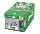 CABEZA PLANA SPAX-S NERVIOS DE FRENADO T-STAR PLUS T10 ROSCA PARCIAL YELLOX 1000 UD.