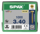 CABEZA PLANA SPAX-S NERVIOS DE FRENADO T-STAR PLUS T10 ROSCA PARCIAL YELLOX 1000 UD.