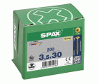 CABEZA MÚLTIPLE PLANA SPAX T-STAR PLUS T20 ROSCA PARCIAL YELLOX 200 UD.