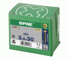 CABEZA MÚLTIPLE PLANA SPAX T-STAR PLUS T20 ROSCA PARCIAL YELLOX 200 UD.