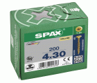 CABEZA MÚLTIPLE PLANA SPAX T-STAR PLUS T20 ROSCA PARCIAL YELLOX 200 UD.