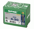 CABEZA MÚLTIPLE PLANA SPAX T-STAR PLUS T20 ROSCA PARCIAL YELLOX 200 UD.