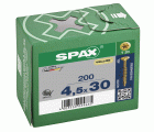 CABEZA MÚLTIPLE PLANA SPAX T-STAR PLUS T20 ROSCA PARCIAL YELLOX 200 UD.