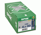 CABEZA MÚLTIPLE PLANA SPAX T-STAR PLUS T20 ROSCA PARCIAL YELLOX 1000 UD.