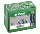 CABEZA MÚLTIPLE PLANA SPAX T-STAR PLUS T20 ROSCA PARCIAL YELLOX 200 UD.