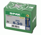 CABEZA MÚLTIPLE PLANA SPAX T-STAR PLUS T20 ROSCA PARCIAL YELLOX 200 UD.