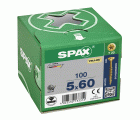 CABEZA MÚLTIPLE PLANA SPAX T-STAR PLUS T20 ROSCA PARCIAL YELLOX 100 UD.