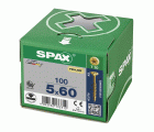 CABEZA MÚLTIPLE PLANA SPAX T-STAR PLUS T20 ROSCA PARCIAL YELLOX 100 UD.