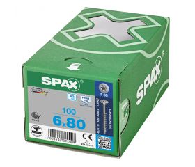 CABEZA MÚLTIPLE PLANA SPAX A2 T-STAR PLUS T30 ROSCA PARCIAL 100 UD.