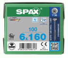 CABEZA MÚLTIPLE PLANA SPAX A2 T-STAR PLUS T30 ROSCA PARCIAL 4CUT 100 UD.