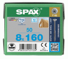 CABEZA MÚLTIPLE PLANA SPAX A2 T-STAR PLUS T40 ROSCA PARCIAL 4CUT 50 UD.