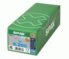 CABEZA MÚLTIPLE PLANA SPAX A2 T-STAR PLUS T40 ROSCA PARCIAL 4CUT 50 UD.