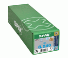 CABEZA MÚLTIPLE PLANA SPAX A2 T-STAR PLUS T40 ROSCA PARCIAL 4CUT 50 UD.
