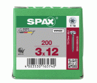 CABEZA REDONDA SPAX-S T-STAR PLUS T10 ROSCA COMPLETA WIROX 200 UD.